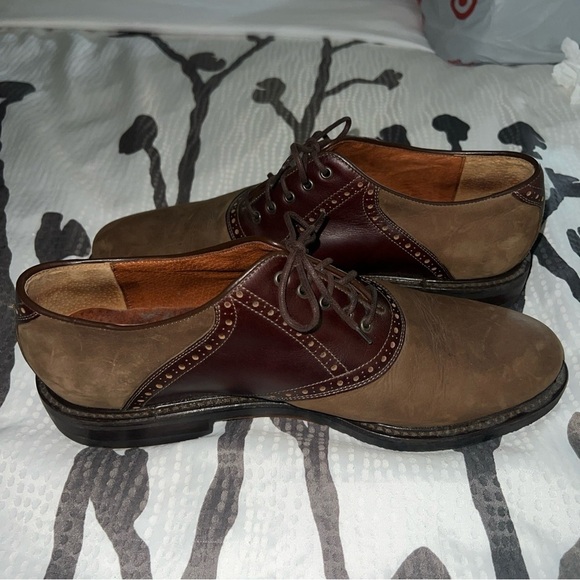 Johnston & Murphy SheepSkin Dress Oxford Shoes Brown Two Tone Leather Men’s 13M main image 11